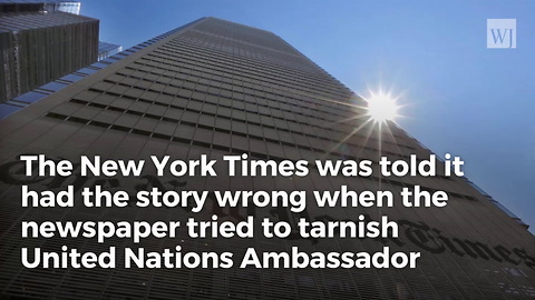 Nikki Haley Warned NYT That Hit Piece Was Fake News, They Published It Anyway