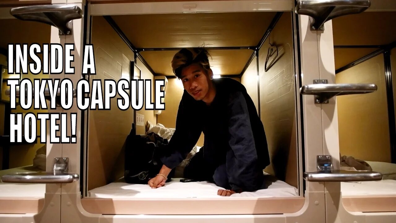 Staying at a TOKYO CAPSULE HOTEL!!!