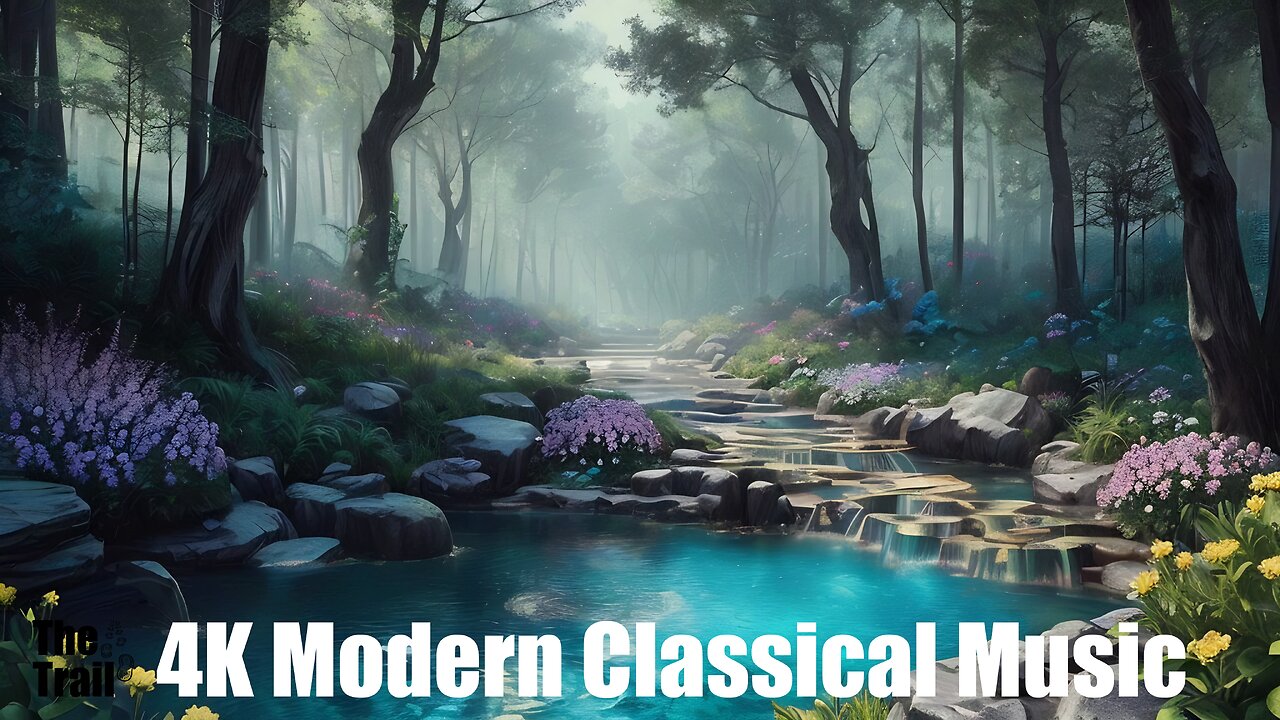 Modern Classical Music - Inner Peace | (AI) Audio Reactive Masterpiece s1 | Crystal Forest