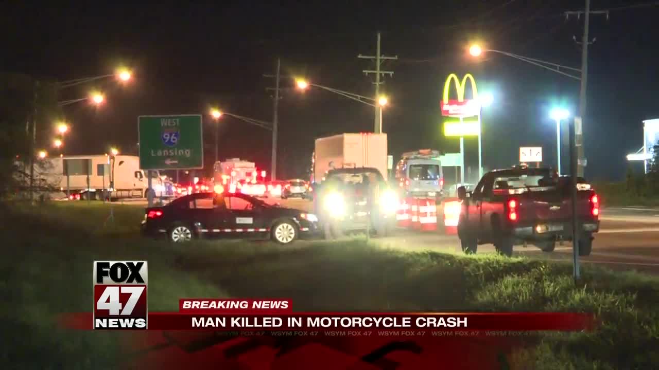 Man killed in motorcycle crash in Ingham County