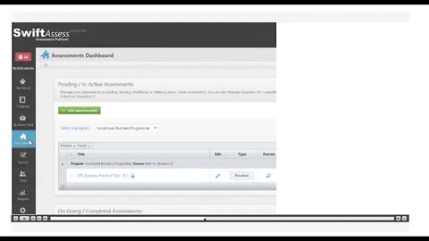 تدريبات على معاينة الاختبارات في نظام سويفت أسيس SwiftAssess لإعداد الاختبارات الإلكترونية للثانوية