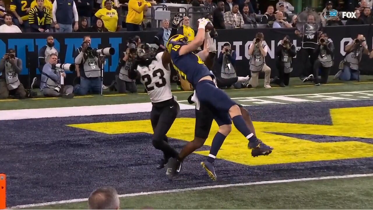 2022 - Week 14 - B1G Championship Game - Michigan vs Purdue - Condensed (Every Snap + Replays)