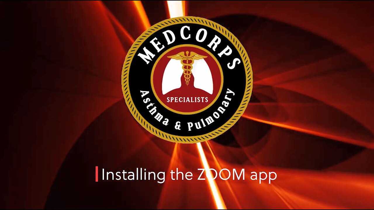 Installing zoom app for Medcorps telemedicine appointment