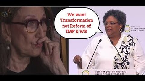 Mia Amor Mottley Powerful Speech in Paris, we need Transformation not Reform.