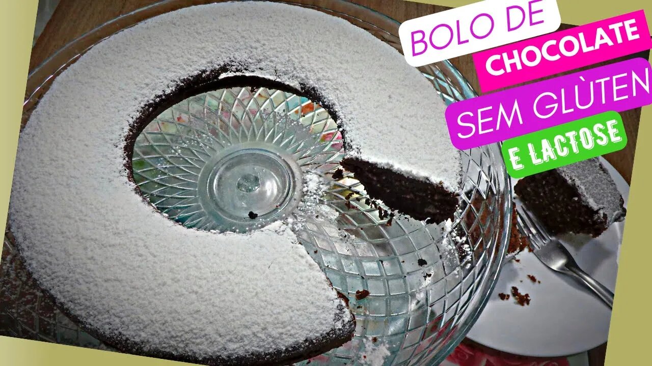 Bolo de chocolate fofinho sem trigo sem leite.#semlactosesemgluten #fabymiguelrumo4k