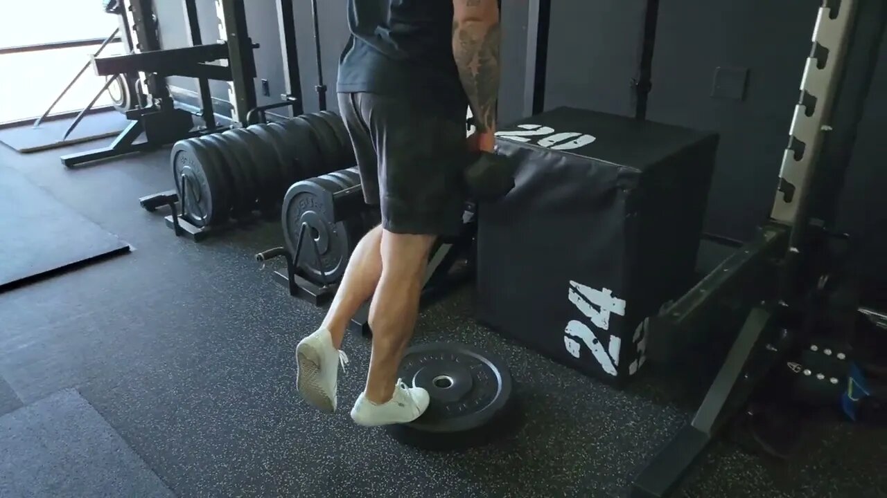 Dumbbell Deficit Calf Raises