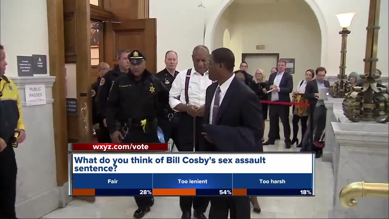 Bill Cosby taken to prison after judge denies bail; sentenced to 3 to 10 years