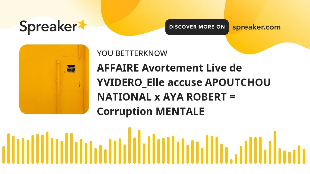 AFFAIRE Avortement Live de YVIDERO_Elle accuse APOUTCHOU NATIONAL x AYA ROBERT = Corruption MENTALE