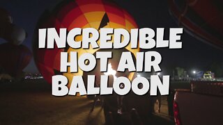 HOT AIR BALLOON AIRCRAFT BEING GASSED