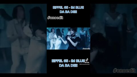 Wednesday Dance Blue IM Eiffel 65 #onoedit #omeedneilouhadi #jennaortega #wedensday #timburton