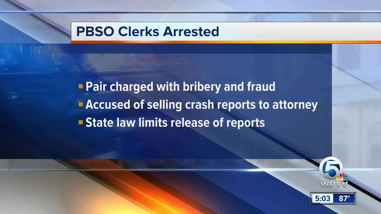 2 PBSO employees face bribery and fraud charges