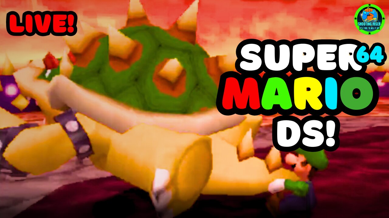 ITALIAN PLUMBERS' VS GIANT LIZARD - THE IMPOSSIBLE Super Mario 64 DS #live #mariogames #mario64