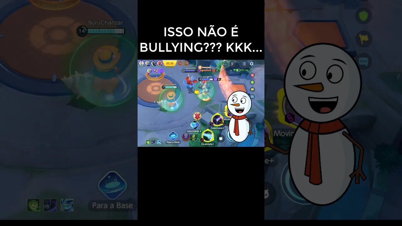 ISSO NÃO É BULLYING??? 🤣🤣POKÉMON UNITE #shorts