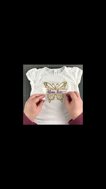 MAKE A T-SHIRT WITH IRON ON VINYL #shorts