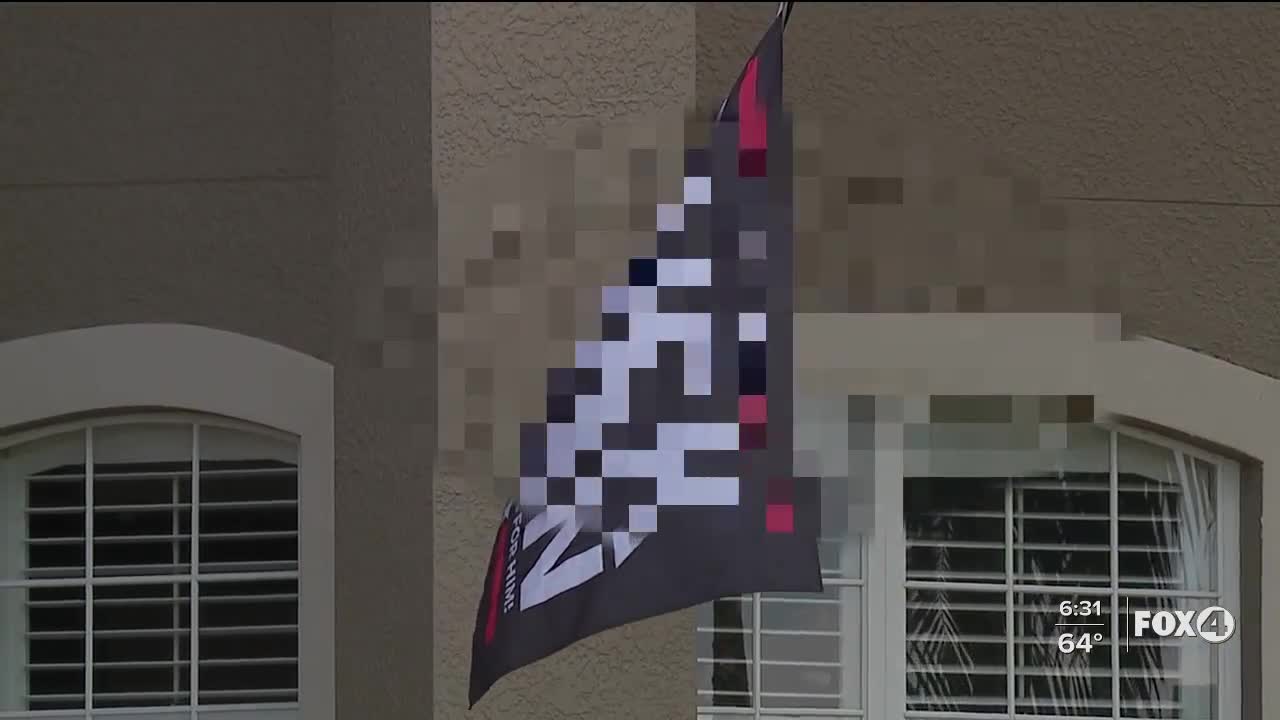 Vulgar anti-Biden flag in Cape Coral lawn