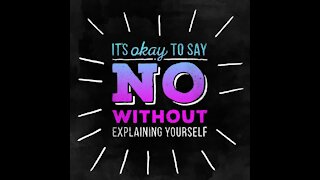 Its ok to say no [GMG Originals]