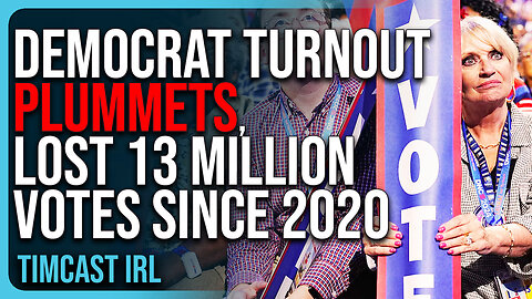 Democrat Turnout PLUMMETS, LOST 13 MILLION VOTES Since 2020, Trump Has The Mandate