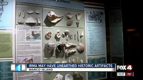 Hurricane Irma could unearth historic artifacts in Marco Islanda