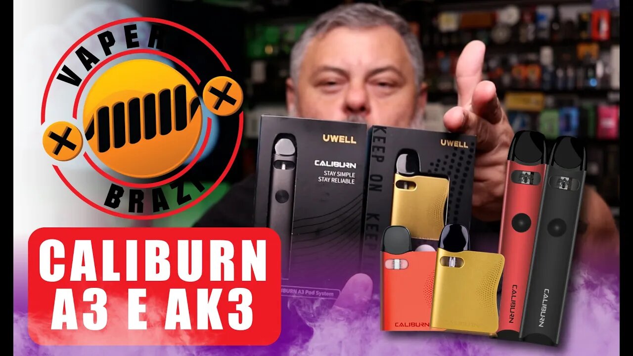 Uwell Caliburn A3 e AK3 - Os Novos Pods da Linha A da Uwell