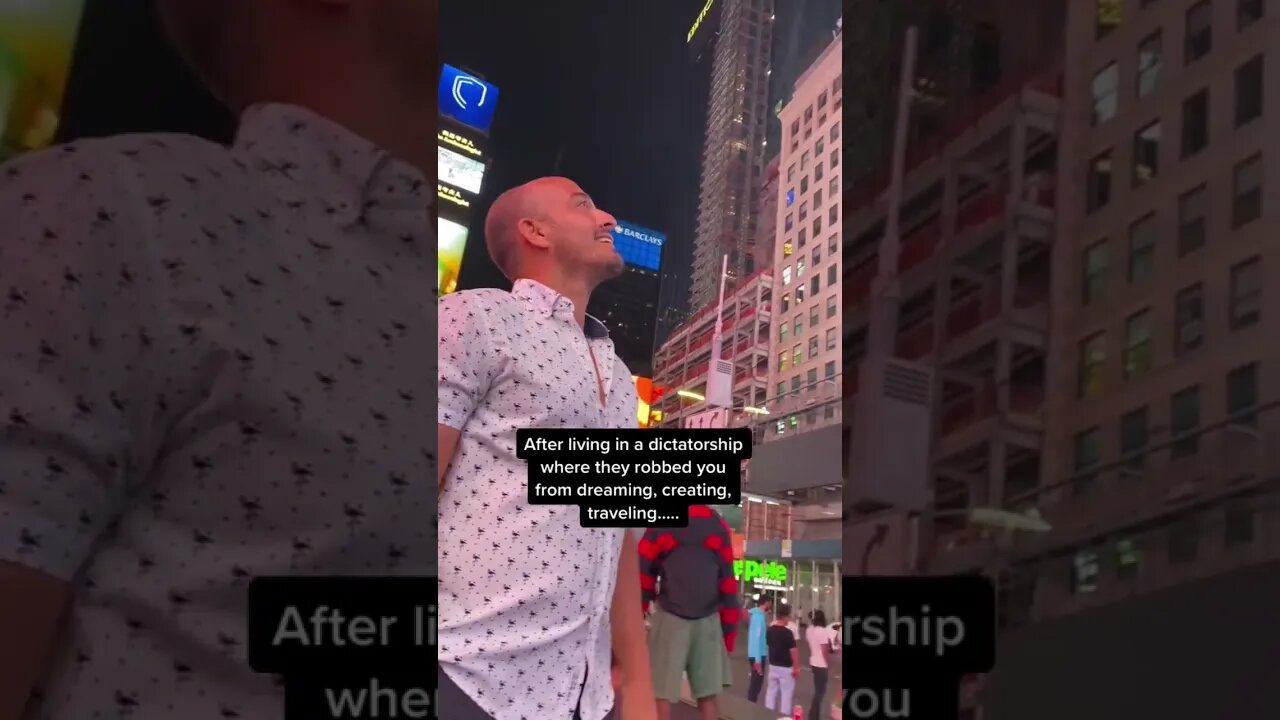 Cuban sees Times Square for the First Time ✨magical✨