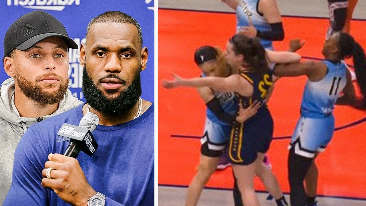 LeBron James & Stephen Curry REACT To Caitlin Clark Getting Bullied…