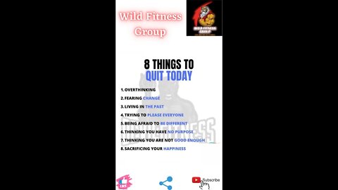 🔥8 things to quit today🔥#fitness🔥#wildfitnessgroup🔥#shorts🔥