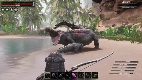 Conan Exiles Giant Crocodile Boss Fight #005