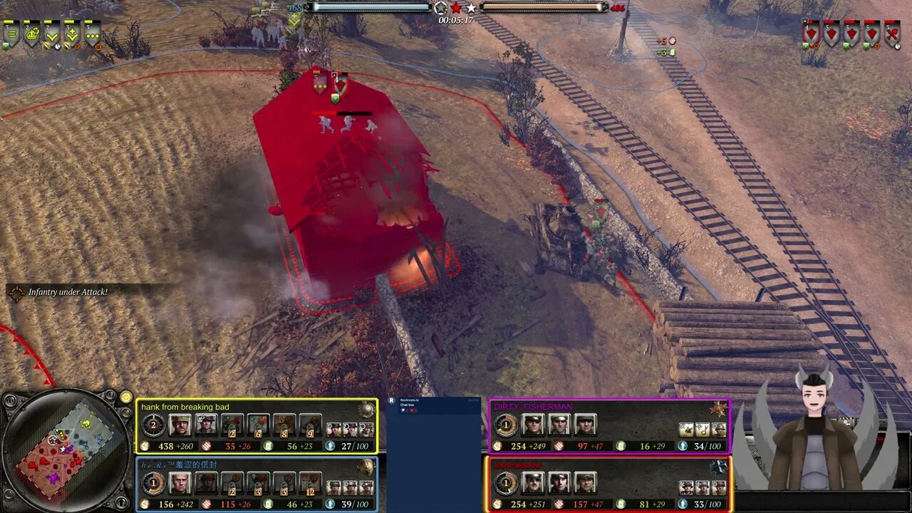 Hank from Breaking Bad, [Foreign Name] vs Dirty Fisherman, Lushmeadow || Company of Heroes 2