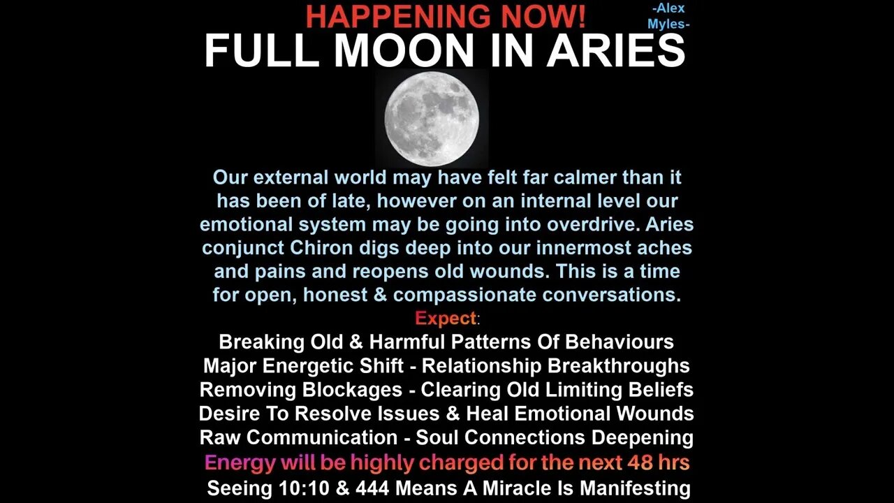 Full Moon in Aries ~ Fire Energy of the Divine Goddess ~ October 9th 2022