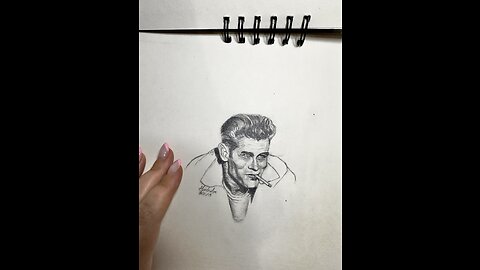 Old Sketchbook 2015. James Dean pencil drawing