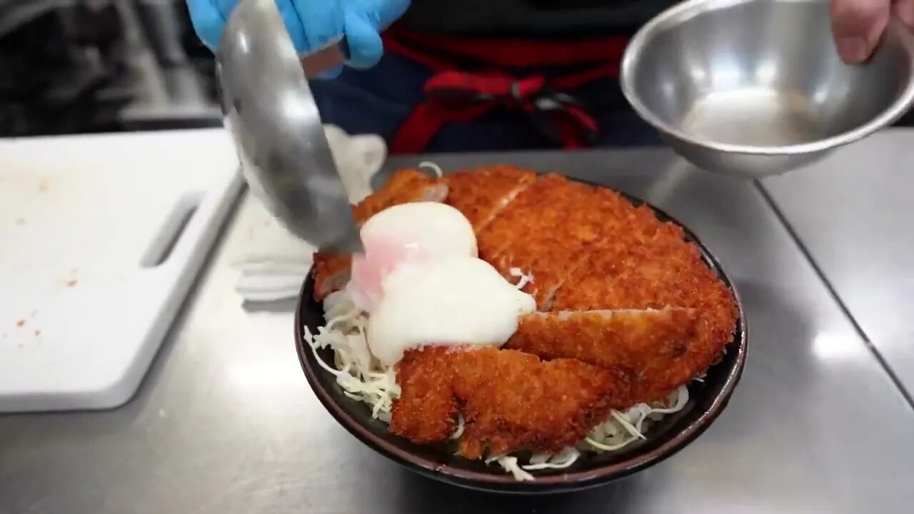 Katsudon Japanese Street Food Pork Cutlet Tonkatsu