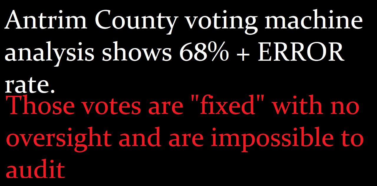 Antrim voting system analysis results shows 68% error rate