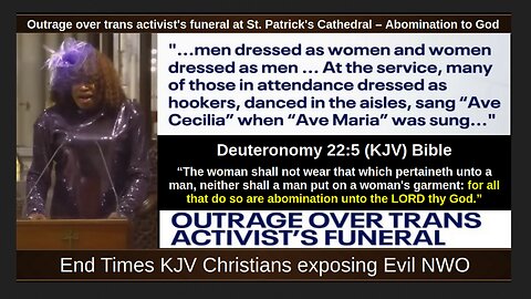 Outrage over trans activist's funeral at St. Patrick's Cathedral – Abomination to God