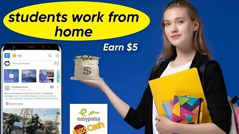 work from home jobs for students without investment 👩‍🎓 new earning app 2023