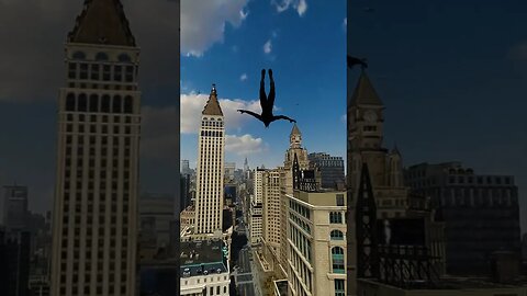 Swinging to Raimi theme is such a vibe #shorts #spiderman #gameplay