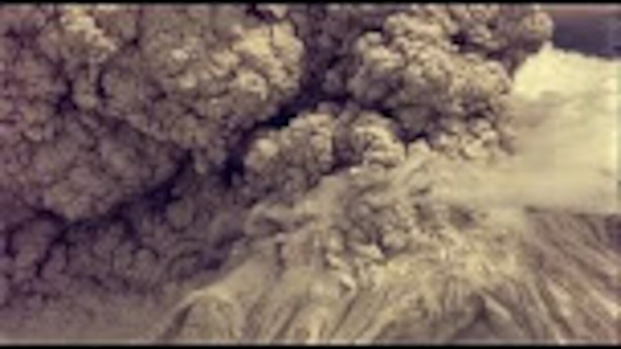 Mount St. Helens in eruption, May 18, 1980