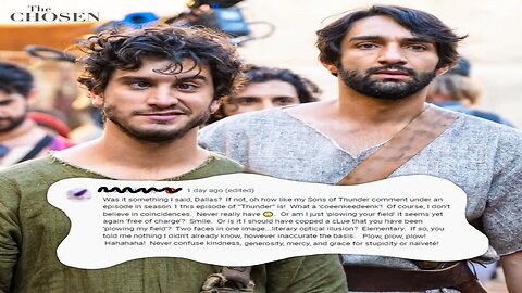 Hilarious HATE MAIL from The Chosen haters