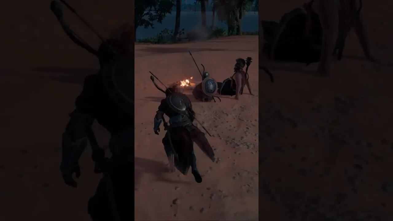 AC Origins cool stealth kill idea 😎 #assassinscreedorigins #acorigins #acgameplay #like #shorts
