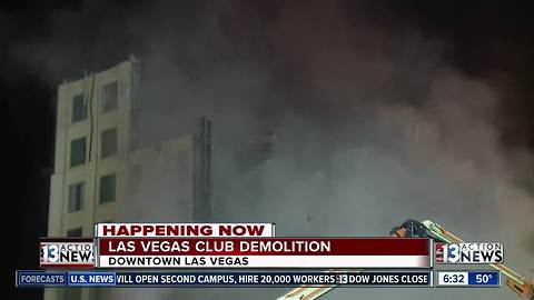 UPDATE: Demolition continues on Las Vegas Club in downtown