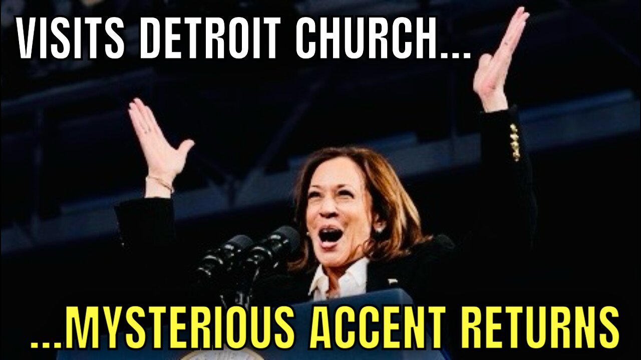 Kamala spoke at a Detroit Church today, so you know what that means…