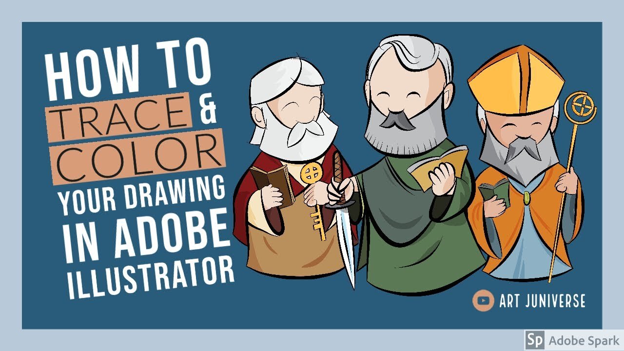 How to Trace & Color your Drawing in Adobe Illustrator CC, Simple & Quick! (A Step-by-Step Tutorial)