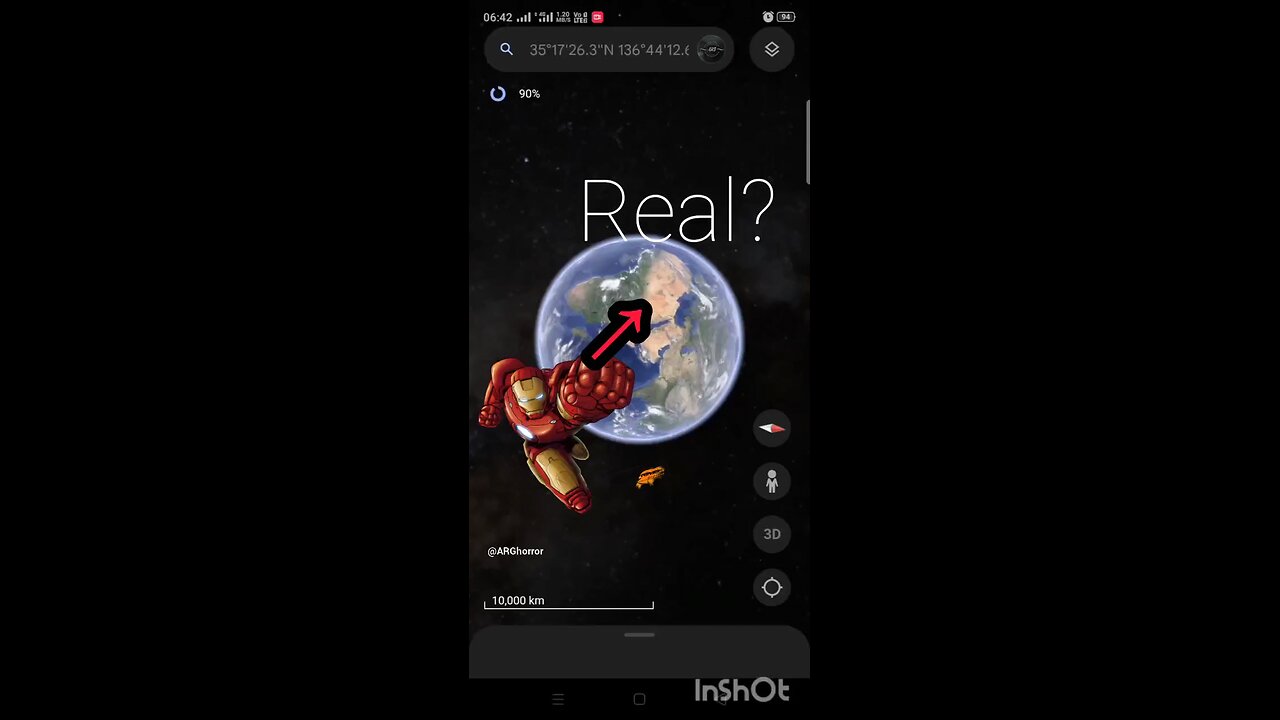 Iron man is real😱😱#googleearth #googlemaps