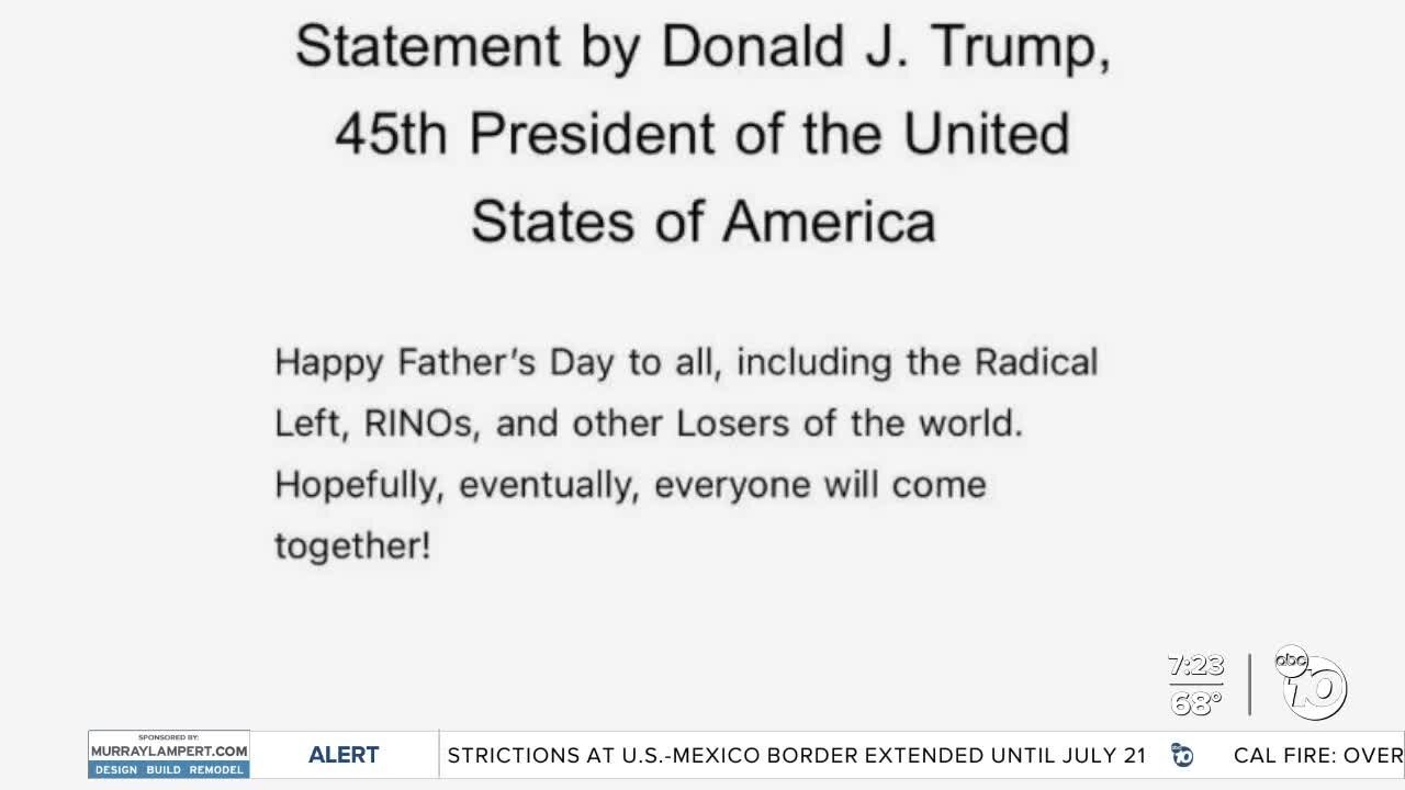 Fact or Fiction: Former President Trump sent Father's Day tweet to 'losers of the world'?