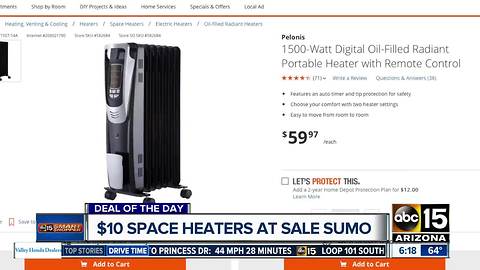 Deal of the Day: Get a space heater for $10