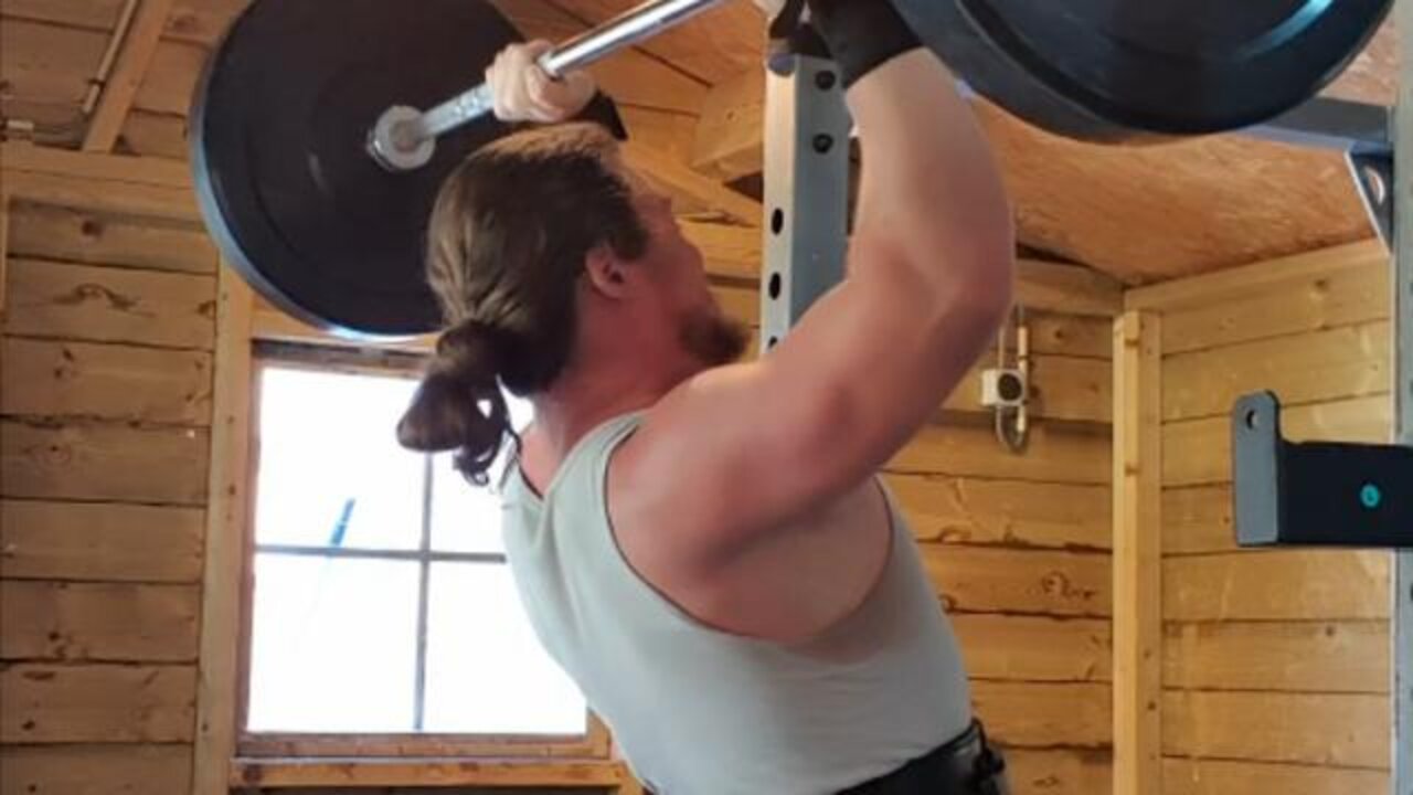 67.5 KGS X 5 STRICT, PAUSED OVERHEAD PRESS! ALL-TIME PR!