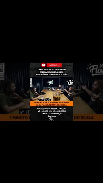 O MOMENTO MAIS SOFRIDO DO VILELA #shorts #borabill #borabil #rogeriovilela #inteligencialtda