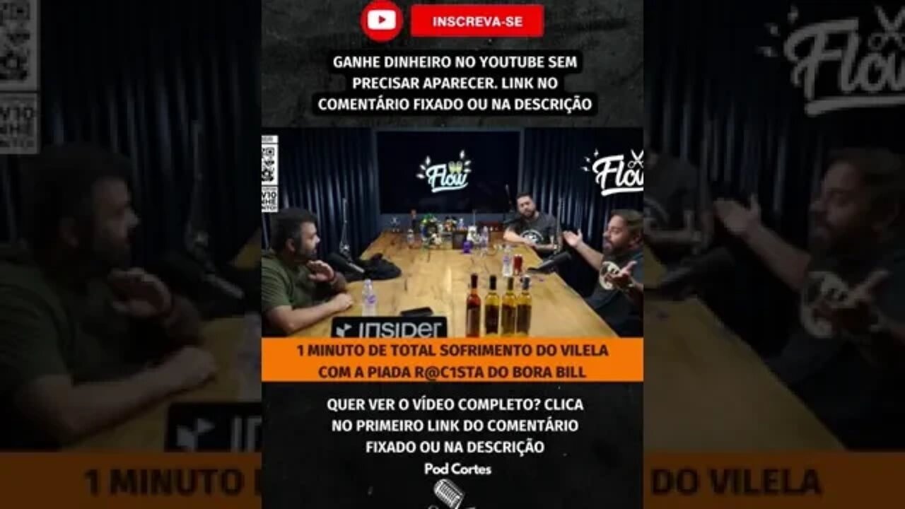 O MOMENTO MAIS SOFRIDO DO VILELA #shorts #borabill #borabil #rogeriovilela #inteligencialtda