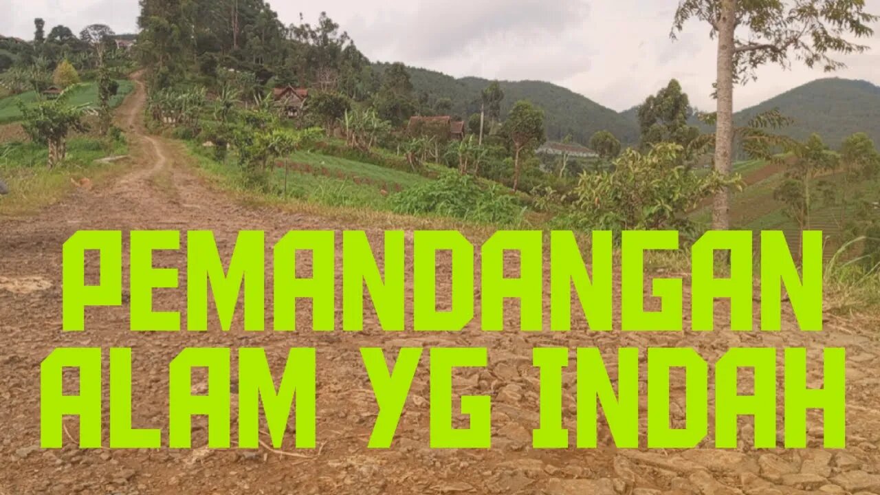 Pemandangan alam yg luar biasa di daerah merak dampit bandung