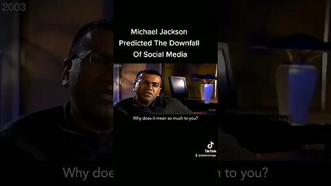 Michael Jackson Predicted The Downfall Of Social Media