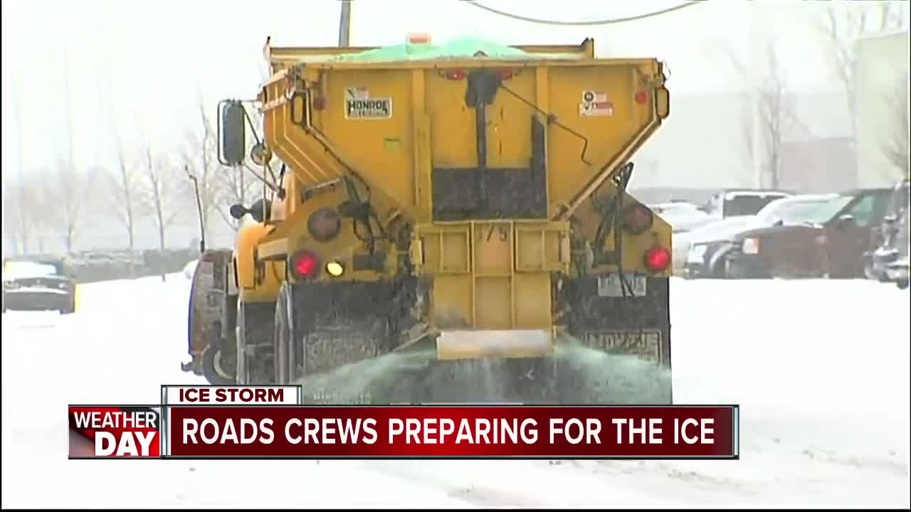 Road crews kick into high gear ahead of first ice storm of the year